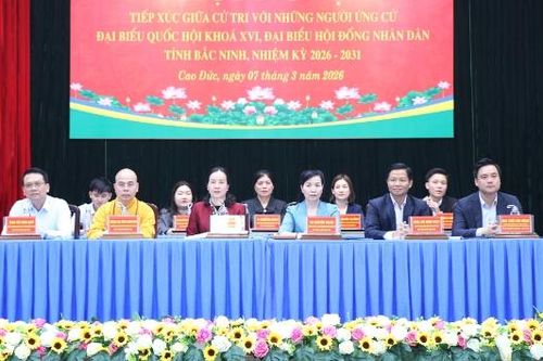 Ứng cử viên đại biểu Quốc hội và đại biểu HĐND tỉnh tiếp xúc cử tri tại đơn vị bầu cử số 6 và 17