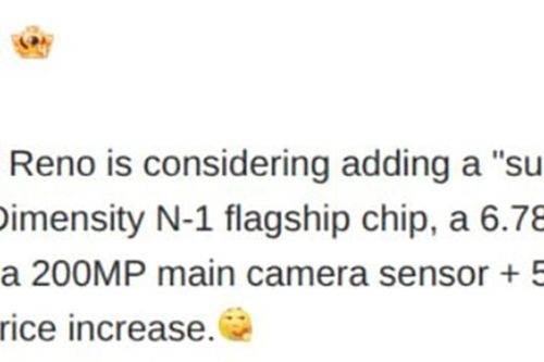 Lộ diện OPPO Reno16 Pro Max: Màn hình LTPO 1.5K, chip Dimensity flagship và camera 200MP
