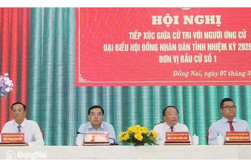Ứng cử viên đại biểu HĐND tỉnh Đơn vị bầu cử số 1 tiếp xúc cử tri 2 phường Trấn Biên và Biên Hòa