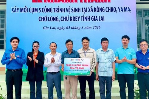 Gia Lai: Khánh thành 5 nhà vệ sinh cho học trò vùng đồng bào dân tộc thiểu số