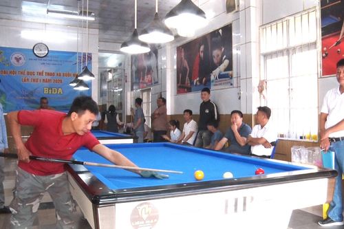 24 tay cơ tranh tài Giải billiards xã Suối Hiệp năm 2026