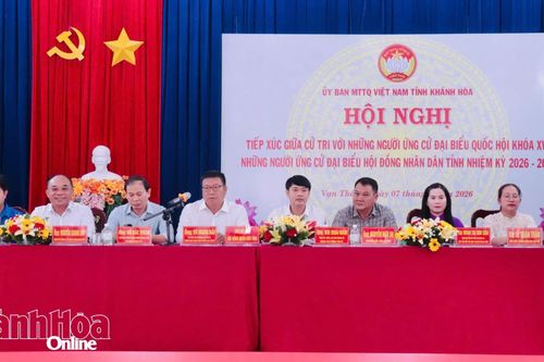 Người ứng cử đại biểu HĐND tỉnh tiếp xúc cử tri xã Vạn Thắng