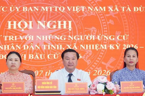 Ứng cử viên HĐND tỉnh cam kết đưa kiến nghị cử tri Tà Đùng đến nghị trường