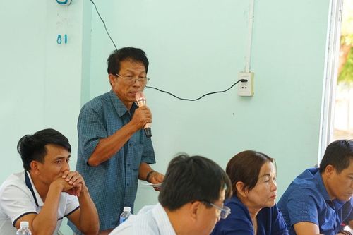 Ứng cử viên HĐND tỉnh Lâm Đồng tiếp xúc cử tri xã Vĩnh Hảo