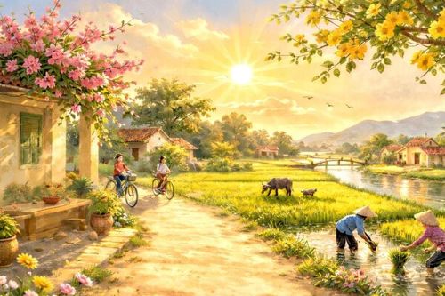 Nắng ấm chào xuân