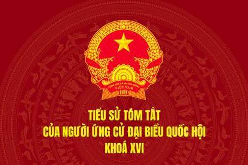 Tiểu sử tóm tắt và chương trình hành động của người ứng cử đại biểu Quốc hội khóa XVI trên địa bàn tỉnh Cà Mau (Đơn vị bầu cử số 3)