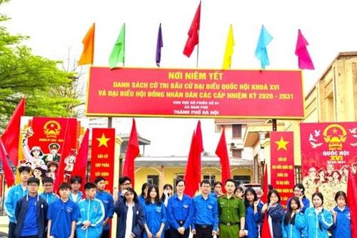 Thanh niên Nam Phù mang khí thế ngày hội bầu cử đến từng khu dân cư