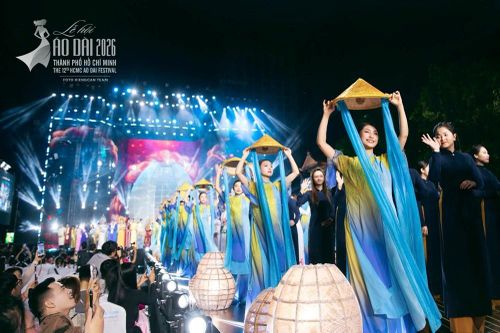 Hình ảnh Lễ hội Áo dài TP.HCM 2026 phủ sóng truyền thông