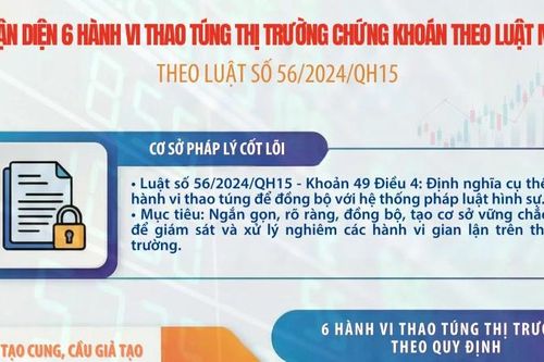 Hành vi thao túng thị trường chứng khoán theo luật mới (Luật số 56/2024/QH15)