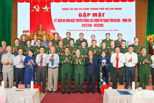Gặp mặt kỷ niệm 80 năm Ngày truyền thống lực lượng vũ trang Bà Rịa-Vũng Tàu