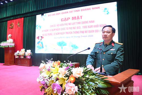 Bộ CHQS tỉnh Quảng Ninh gặp mặt kỷ niệm Ngày Quốc tế Phụ nữ 8-3