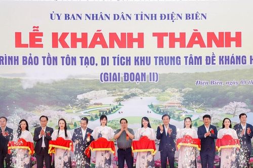 Thủ tướng Phạm Minh Chính dự lễ khánh thành dự án bảo tồn, tôn tạo di tích Him Lam