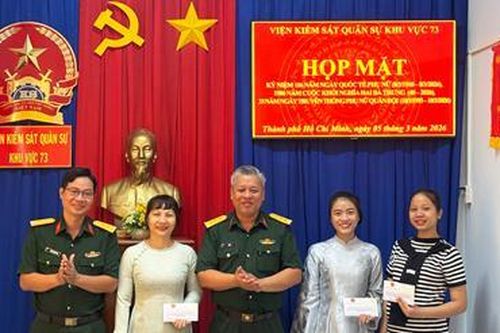 VKS Quân sự Khu vực 73 gặp mặt kỷ niệm 116 năm Này Quốc tế Phụ nữ
