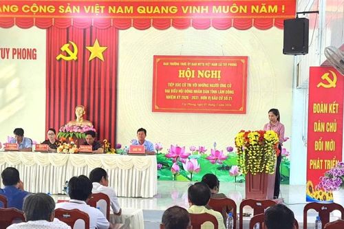 Cử tri xã Tuy Phong gửi gắm kỳ vọng các ứng cử viên đại biểu HĐND tỉnh