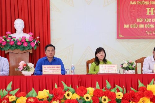 Tiếp xúc cử tri với người ứng cử đại biểu HĐND tỉnh tại xã Nghị Đức