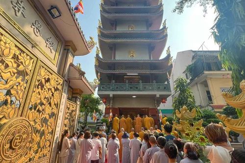 Lễ an vị bảo tháp Tam thiên Phật tại chùa Báo Ân (P.Tân Sơn Nhất, TP.HCM)