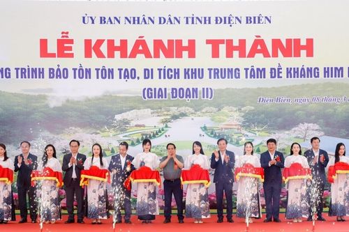 Điện Biên: Khánh thành dự án bảo tồn, tôn tạo di tích Him Lam