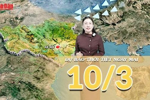 Dự báo thời tiết đêm nay và ngày mai 10/3/2026: Bắc Bộ mưa giảm nhưng nền nhiệt giảm sâu, Nam Bộ nắng ráo ổn định