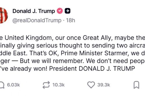 Tổng thống Mỹ nói không cần Anh 'can thiệp' để chiến thắng tại Iran, London kêu gọi nhìn vào thực chất