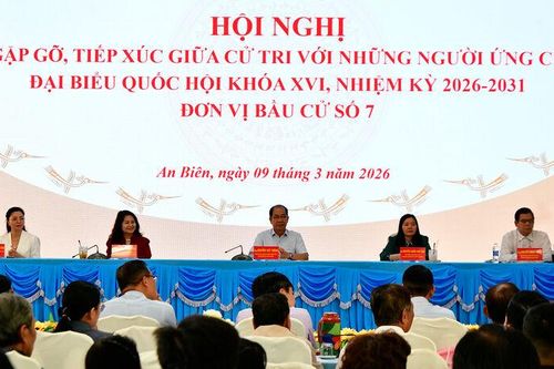 Ứng cử viên đại biểu Quốc hội tiếp xúc cử tri 2 xã An Biên và Tây Yên