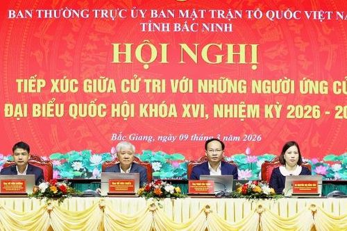 Ứng cử viên đại biểu Quốc hội tiếp xúc cử tri đơn vị bầu cử số 3