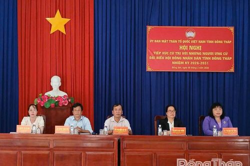 Ứng cử viên Đại biểu HĐND tỉnh Đồng Tháp tiếp xúc cử tri xã Đồng Sơn