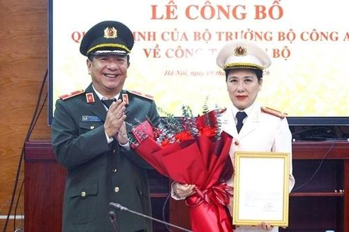 Bổ nhiệm Đại tá Nguyễn Thị Thu Hằng giữ chức vụ Phó Cục trưởng Cục Truyền thông Công an nhân dân