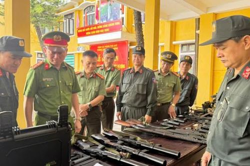 Cảnh sát cơ động Công an TP Huế sẵn sàng phương án bảo đảm ANTT phục vụ bầu cử