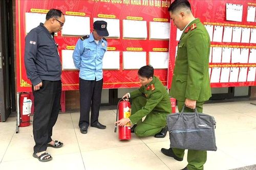 Công an xã, phường đảm bảo an ninh, PCCC phục vụ bầu cử
