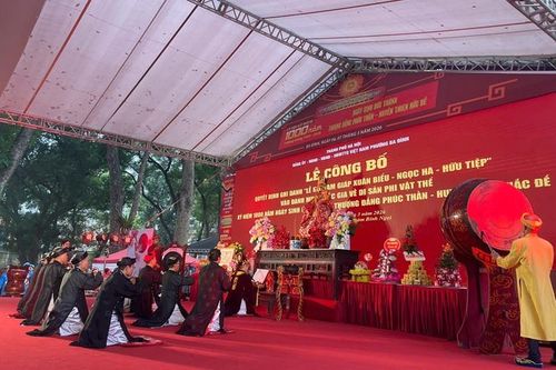 Lễ hội Tam giáp 'Xuân Biểu - Ngọc Hà - Hữu Tiệp' được công nhận Di sản VH phi vật thể QG