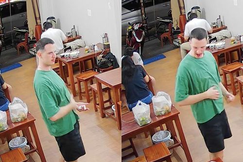Chàng Tây vỗ bụng đen đét khen món bún bò Huế khiến dân mạng cười bò