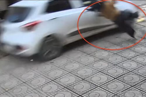 Triệu tập nữ tài xế ô tô tông văng cô gái trên vỉa hè rồi bỏ đi
