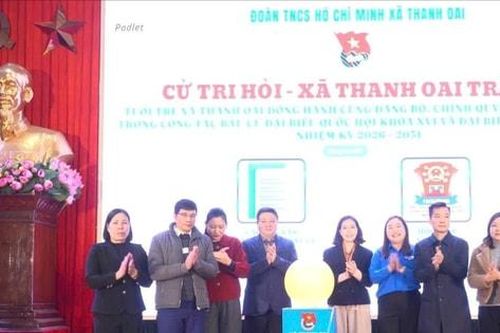 Tuổi trẻ xã Thanh Oai ra mắt trang thông tin 'Cử tri hỏi - xã Thanh Oai trả lời'
