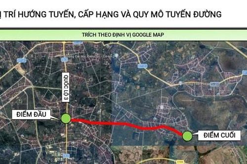 Sắp xây dựng tuyến đường rộng 50m nối hai xã Sóc Sơn và Đa Phúc