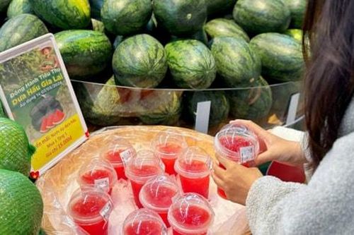 Doanh nghiệp bán lẻ hỗ trợ tiêu thụ dưa hấu Gia Lai