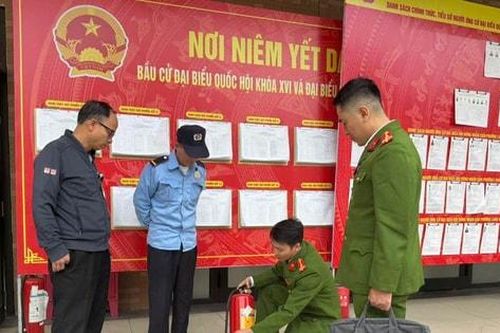 Công an phường Láng: Sẵn sàng các phương án bảo vệ ngày bầu cử