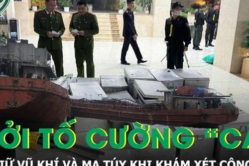 Khởi tố Cường 'Cát', thu giữ vũ khí và ma túy khi khám xét công ty ở Quảng Ninh