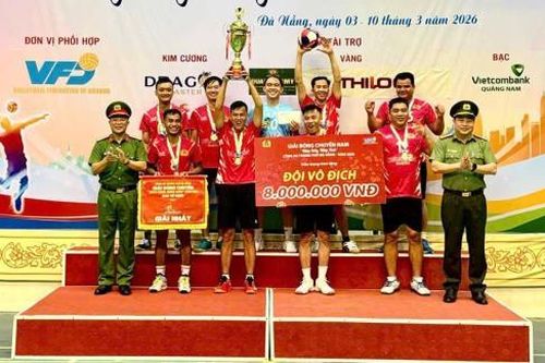 Bế mạc giải bóng chuyền nam Công an TP Đà Nẵng năm 2026