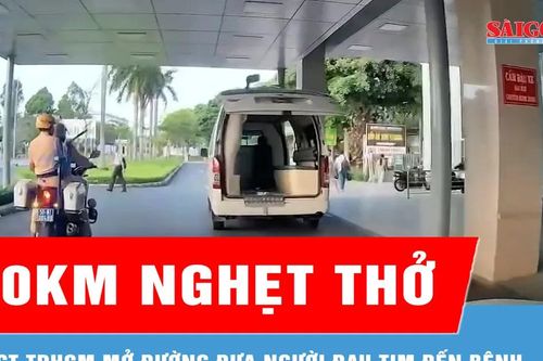 Tài xế taxi xúc động cảm ơn cảnh sát giao thông sau '40km nghẹt thở'