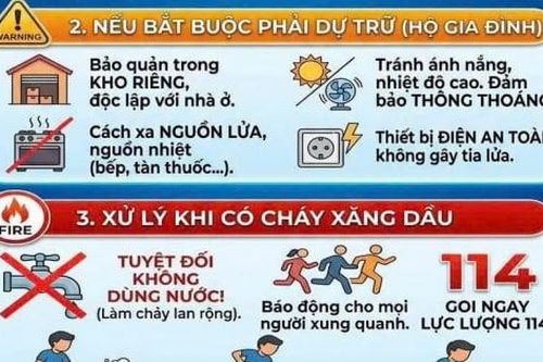 Cảnh báo nguy cơ mất an toàn khi tích trữ xăng, dầu trong khu dân cư, hộ gia đình