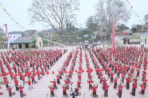 Đặc sắc tiết mục đồng diễn của 1.000 học sinh Nghệ An tại Ngày hội 'Thiếu nhi vui khỏe - Tiến bước lên Đoàn' 2026