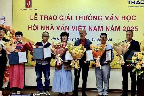 9 tác phẩm được trao Giải thưởng Văn học của Hội Nhà văn Việt Nam năm 2025