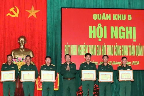 Quân khu 5 đoạt giải Nhì khối Quân khu tại Hội thao Công binh toàn quân năm 2026