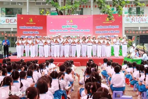 600 đội viên, thiếu nhi tham gia Ngày hội Thiếu nhi vui khỏe - Tiến bước lên Đoàn