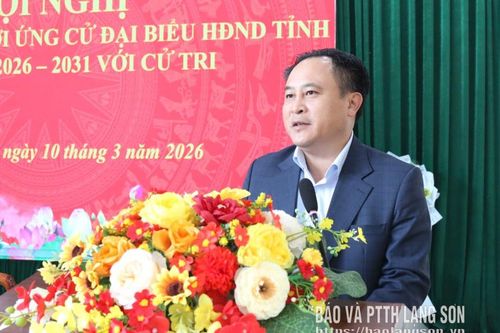 Ứng cử viên đại biểu HĐND tỉnh tiếp xúc cử tri tại xã Thống Nhất