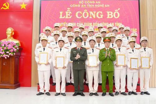 Điều động 103 cán bộ tăng cường cho Công an các xã biên giới, rẻo cao Nghệ An