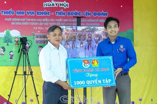 Hơn 200 thiếu nhi Cà Mau tham gia Ngày hội 'Thiếu nhi vui khỏe - Tiến bước lên Đoàn'