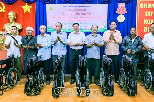 Đa dạng hình thức chăm lo cho nạn nhân da cam