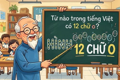 Từ nào trong tiếng việt có 12 chữ 'O'?
