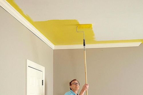 Mẹo sơn trần nhà giúp phòng khách đẹp và bền màu